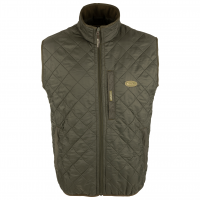 DRAKE Delta Quilted Fleece Lined Charcoal Vest (DW1171-CHR)