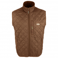 DRAKE Delta Quilted Fleece Lined Charcoal Vest (DW1171-CHR)