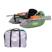 OUTCAST Fish Cat Cruzer Sage Float Tube with OUTCAST Green Float Tube Bag