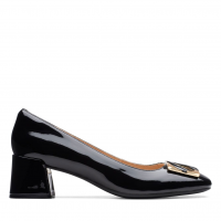 CLARKS Women's Nyta45 Jazz Black Patent Shoes (26174697)