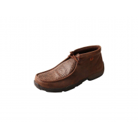 TWISTED X Mens Driving Brown/Brown Print Moccasins (MDM0059)