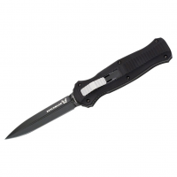 BENCHMADE Infidel Black Blade Double Edge Stiletto Knife (3300BK)