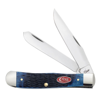 CASE XX Trapper Navy Blue Bone with Red Shield 2-Blade Pocket Knife (07051)