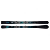 HEAD Women's e-Super Joy Black/Blue Skis with Joy 11 GW SLR Bindings (315603+100915)