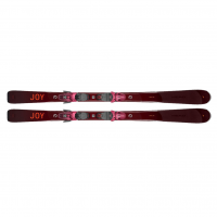 HEAD Women's e-Total Joy SW Dark Red/Orange Skis with Joy 11 GW SLR Bindings (315623+100916)