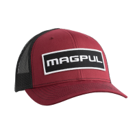 MAGPUL Wordmark Patch Trucker One Size Fits Most Black/Red Hat (MAG1104-604)