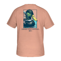 DRAKE Men's Pop Art Mallard Canyon Sunset Heather SS Tee (DT9560-CSH)