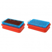 SWIX T160D Rectangle Fine Blue Nylon Brush And T162D Rectangle Medium Bronze Brush