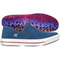 KORKERS Women's Fish Moc Rainbow Trout Blue Moccasins (OS1300BE)