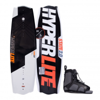 HYPERLITE State 2.0 125cm Junior Black Wakeboard with Remix 4-8 Binding (24327252)