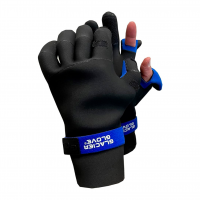 GLACIER GLOVE Pro Angler Black Slit Finger Glove (821BK)