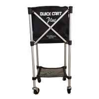 ONCOURT OFFCOURT Quick Cart Plus Portable Canvas Tennis Ball Cart with Bag (CEQCP)