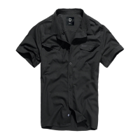 BRANDIT INDIVIDUAL WEAR Essential Black Short Sleeve Shirt (4012-11002)