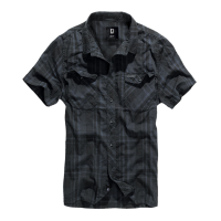BRANDIT INDIVIDUAL WEAR Essential Black Short Sleeve Shirt (4012-11002)