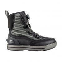 KORKERS Chrome Lite With Fixed Kling-On Rock Soles Black Boots (FB9100)