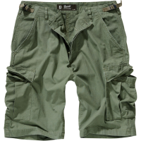 BRANDIT INDIVIDUAL WEAR Men's BDU Ripstop Black Cargo Shorts (2019)