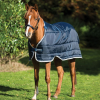 HORSEWARE IRELAND 200g Medium Navy/Silver Pony Liner (ABADP2-BI00)