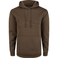 DRAKE Men's The Back Eddy Embossed Solid Hoodie (DS2298)