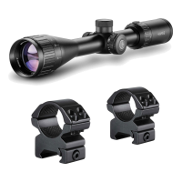 HAWKE Vantage AO IR 4-12x40mm 1in Rimfire .17HMR Riflescope With Match Mount 1in Medium Weaver Scope Rings (14241+22113)