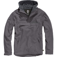 BRANDIT INDIVIDUAL WEAR Men's Fleece-Lined Quarter Zip Windbreaker Pullover (3001-11002)