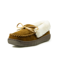 ARIAT Women's Ivy Brown Moccasin Slipper in Gift Tin Box (AR4449-200)