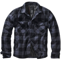 BRANDIT INDIVIDUAL WEAR Men's Flannel Lumber Black Jacket (9478-11002)