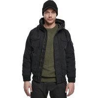 BRANDIT INDIVIDUAL WEAR Men's Hooded Black Short Jacket (3107-11002)