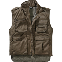 BRANDIT INDIVIDUAL WEAR Men's Ranger Black Utility Vest (4014-11002)