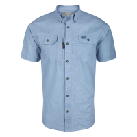 DRAKE Men's Frat BD Houndstooth Check SS Shirt (DS2275)