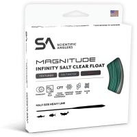 SCIENTIFIC ANGLERS Magnitude Textured Infinity Salt 12ft Clear Float Ti Aqua/Clear Fly Line (1432)