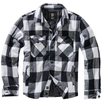 BRANDIT INDIVIDUAL WEAR Men's Flannel Lumber Black Jacket (9478-11002)