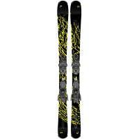 HEAD Oblivion Team Black/Yellow Junior Freeride Skis with JRS 7.5 GW CA Brake 78H Bindings (314494+114470)