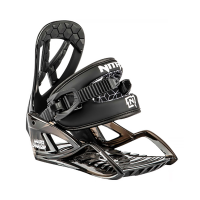 NITRO 2025 Kids Charger Micro Black Snowboard Bindings (N836477-001)