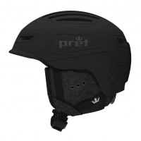 PRET HELMETS Cirque X Black Snowboard and Ski Helmet (01CXBL)