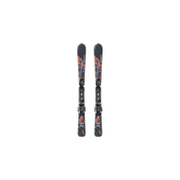 NORDICA Junior Team Am Black/Red/Blue All Mountain Skis with J7.0 FDT Bindings (0A4537ME001)