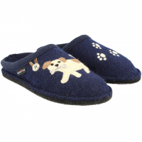 HAFLINGER Fido Navy Slippers (313105-70)