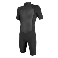 O'NEILL Men's O'riginals 2mm Back Zip Short Sleeve Black/Black Spring Wetsuit (5384-A00)