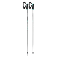LEKI Womens Neolite Airfoil Black/Light Blue Ski Poles (65348281)