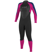 O'NEILL Girl's Epic 3/2mm Back Zip Full Black/Berry/Navy Wetsuit (4215G-DB9)