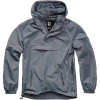 BRANDIT INDIVIDUAL WEAR Light Windbreaker Black Quarter Zip Pullover (3162-11002)