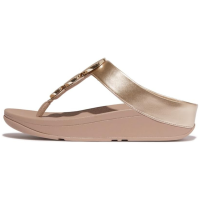 FITFLOP Women's Halo Bead-Circle Metallic Toe-Post Sandals (HJ1)