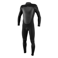 O'NEILL Men's Heat 4/3mm Back Zip Full Black/Black Wetsuit (5342-A00)
