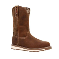 DURANGO Men's Maverick WXP Timber Tan Western Wedge Work Boots (DDB0450)