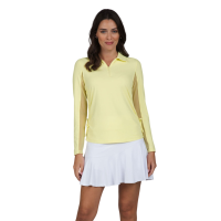 IBKUL Women's Solid Adjustable Length Long Sleeve Polo (48000)