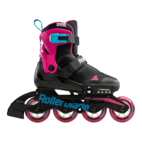 ROLLERBLADE Girl's Microblade Free Black/Pink Inline Skates (072218007Y9)