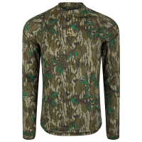 DRAKE Men's Early Bird Mossy Oak Bottomland LS Performance Crew (OT0009-006)