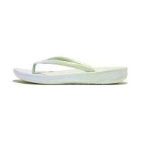 FITFLOP Women's Iqushion Sagebrush/Skywash Blue Iridescent Ergonomic Flip-Flops (HU8-B11)