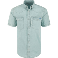 DRAKE Mens Cinco Ranch Western Acid Washed SS Shirt (DS2233)
