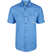 DRAKE Mens Wingshooter Trey Solid Dobby Button-Down SS Shirt (DS2605)