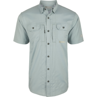 DRAKE Mens Wingshooter Trey Solid Dobby Button-Down SS Shirt (DS2605)